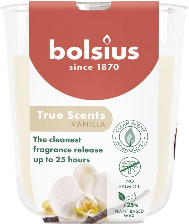 Bolsius Geurglas True Scents Vanilla 80 73