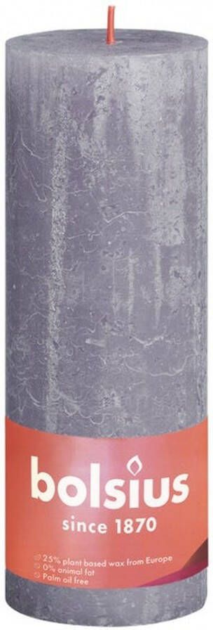 Bolsius Stompkaars Frosted Lavender Ø68 mm Hoogte 19 cm Grijs Lavendel 85 Branduren - Foto 2