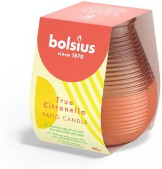 Bolsius Olympic Light 94 91 true citronella coraal