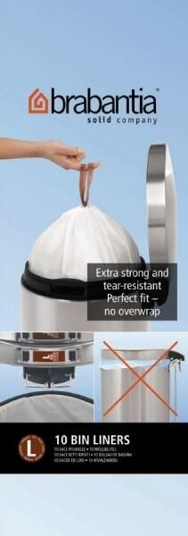 Brabantia PerfectFit Afvalzak met trekbandsluiting 40 45 l Code L 10 stuks