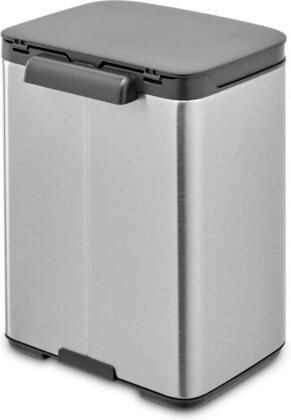 Brabantia Bo afvalemmer 4 liter met kunststof binnenemmer matt steel fingerprint proof