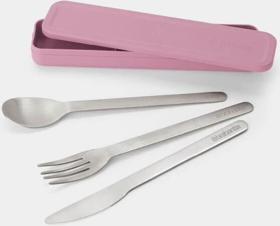 Brabantia Make & Take bestekset To Go 3-delig Lilac Pink