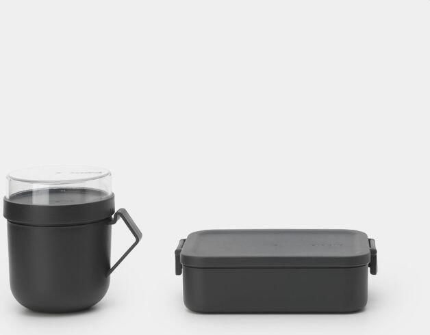 Brabantia Make & Take Lunchset 2-delig Kunststof Dark Grey - Foto 4