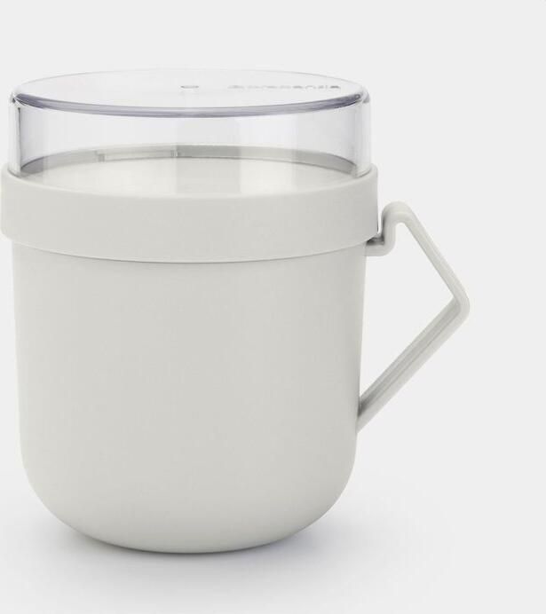 Brabantia Make & Take Soepbeker to Go 0 6 L Magnetron Light Grey - Foto 3