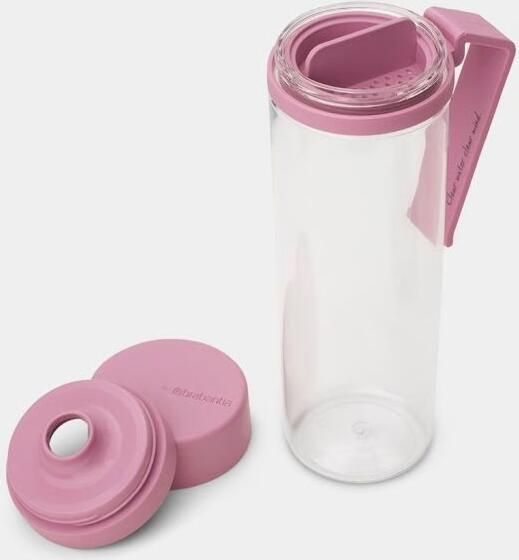 Brabantia make & take waterfles met zeef 0 5 liter lilac pink - Foto 5