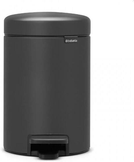 Brabantia NewIcon pedaalemmer 3L met kunststof binnenemmer Mineral Infinite Grey - Foto 3