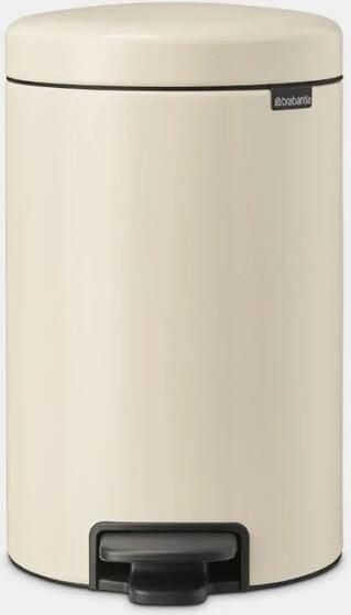 Brabantia NewIcon pedaalemmer 12 liter met kunststof binnenemmer Soft Beige