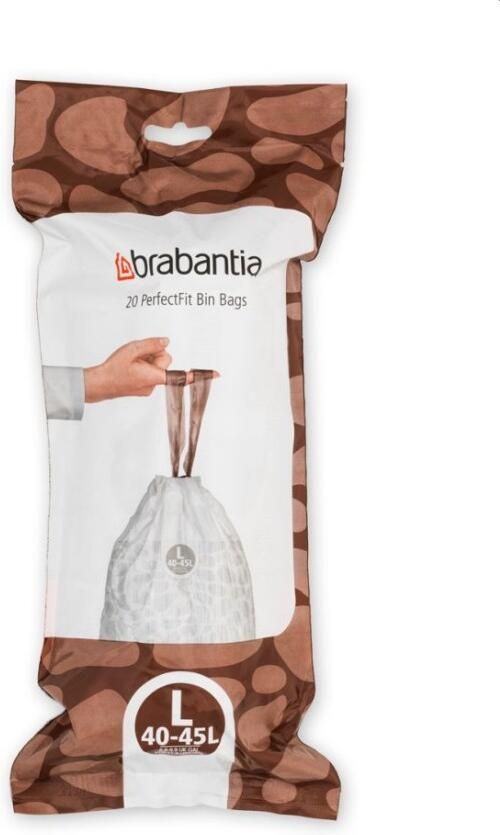 Brabantia Perfectfit afvalzak L 45 liter 20 stuks