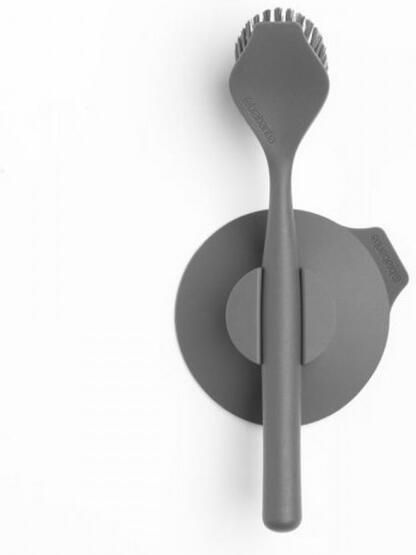 Brabantia Sinkside Afwasborstel Met Zuignaphouder Donkergrijs - Foto 1