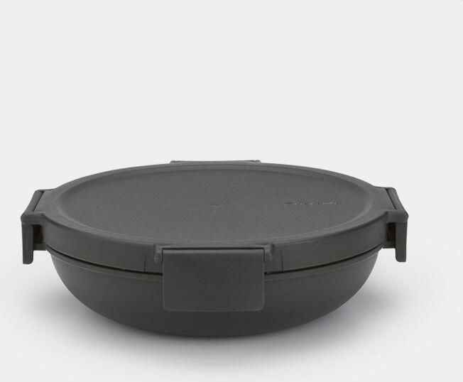 Brabantia Make & Take lunchkom 1 liter kunststof Dark Grey