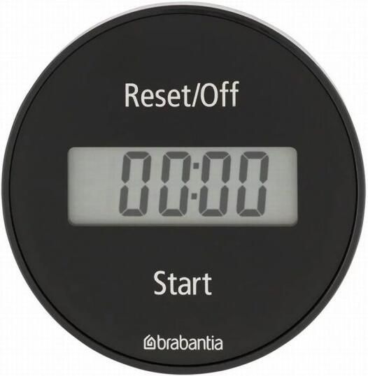 Brabantia Tasty+ kookwekker met magneet dark grey