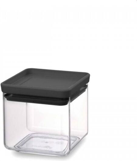 Brabantia Tasty+ voorraadbus stapelbaar 0.7 liter donkergrijs