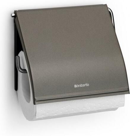 Brabantia renew toiletrolhouder met klep platinum