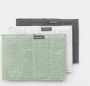 Brabantia SinkSide Microvezeldoekjes Set van 3 16 x 22 cm Light Grey Dark Grey en Jade Green - Thumbnail 3