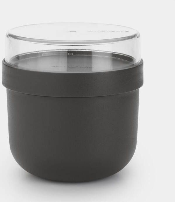 Brabantia Make & Take Yoghurt Beker To Go 0 5 l Kunststof Dark Grey - Foto 4