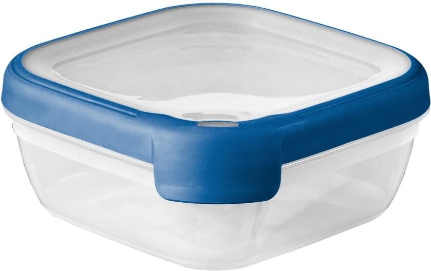 Curver Grand Chef Eco Vershoudbakje 0 75L Vierkant Transparant Donkerblauw