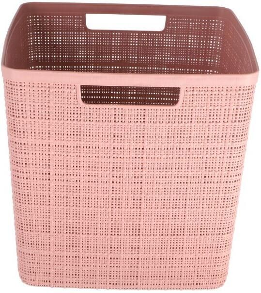 Curver Jute Opbergmand Cube 17 liter 270x280x280mm Roze - Foto 3