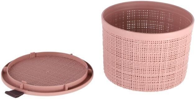 Curver Jute opbergmand rond 2 liter rose dawn - Foto 3