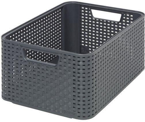 Curver style mandje M 18 liter antraciet