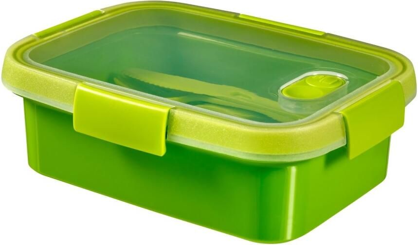 Curver smart to go lunchdoos incl bestekset rechthoekig 1 liter OP=OP