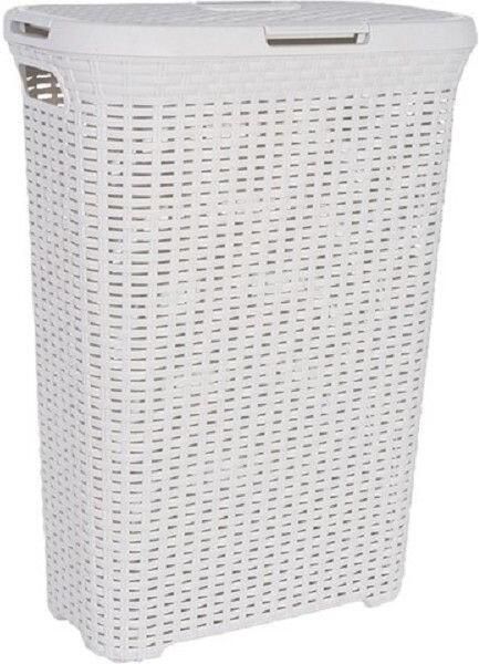 Curver Style Wasmand met deksel 40 l Vintage Gebroken wit