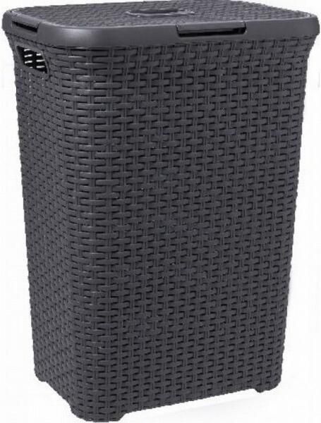 Curver Style wasmand 60L antraciet 45x34x61 5 cm Leen Bakker