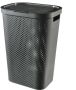 Curver Infinity Recycled Dots Wasmand met deksel 60L Antraciet - Thumbnail 2