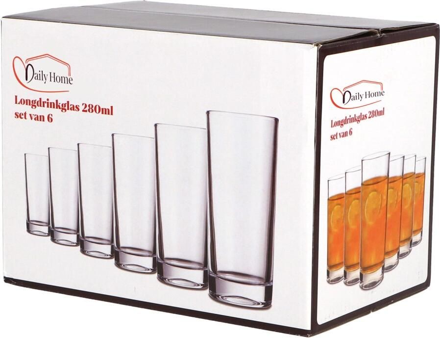 Daily home Longdrinkglas Set Van 6
