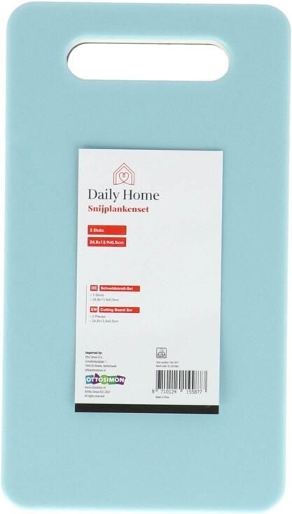 Daily home Snijplank 24 8x13 9 Cm Set 3