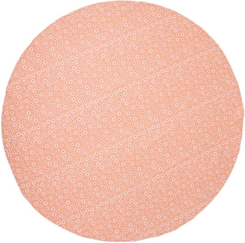 Daisy Flowers Tafelkleed Textiel Oranje Rond 160cm
