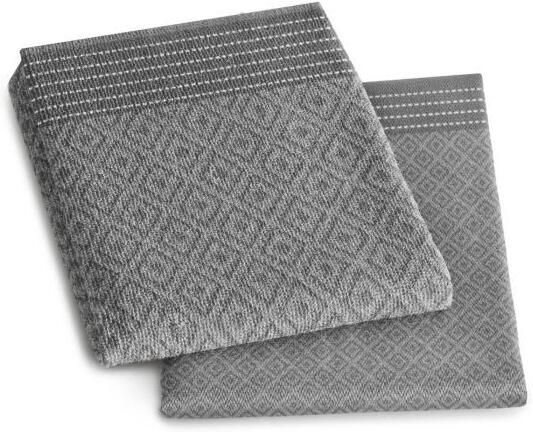 DDDDD Akira 6x Theedoeken Set van 6 60x65cm Grijs - Foto 4