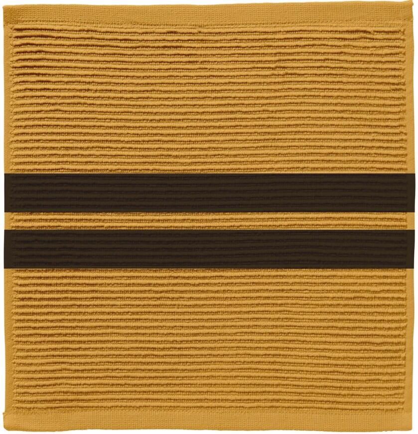 DDDDD Vaatdoek 3 Stuks Okergeel 30x30cm 100% Katoen