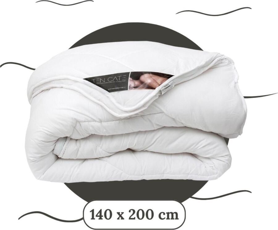 Ten Cate Synthetisch 4-Seizoenen Dekbed 140x200 cm Eenpersoons Dekbed met Knopen Zomerdekbed & Winterdekbed Anti Allergie Dekbed Zomerdekbed & Winterdekbed