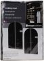Merkloos Set van 2x stuks zwarte kledinghoezen 60 x150 cm Kledinghoezen - Thumbnail 3