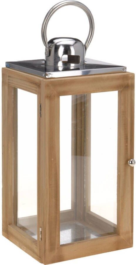 Home style Homestyle Lantaarn Naturel Verlichting 20x19x41 cm Naturel
