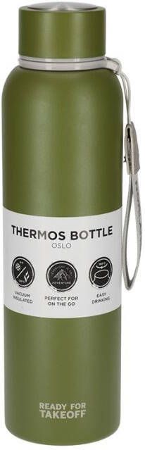 Norländer Norlander Thermosfles Oslo 800 ML RVS fles tot 120 graden Groen