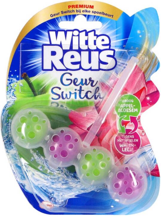 Witte Reus Geurswitch Toiletblok Appelbloesem & Waterlelie