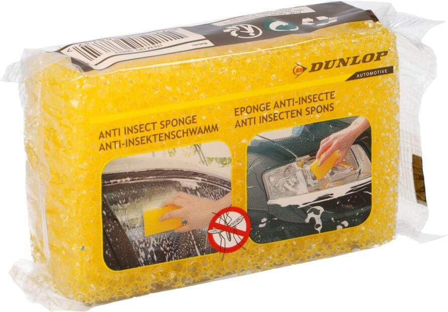 Dunlop insectenspons 10 5 x 7 x 3 5 cm foam geel