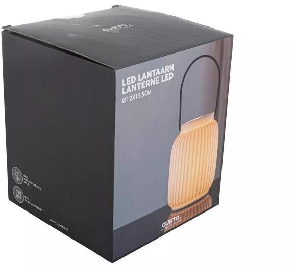 Gusta Led Lantaarn 12X15.5 Wit