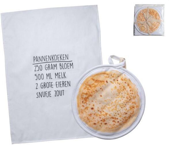 Gusta Theedoek + Pannenlap Pannenkoek Set 2 Stuks