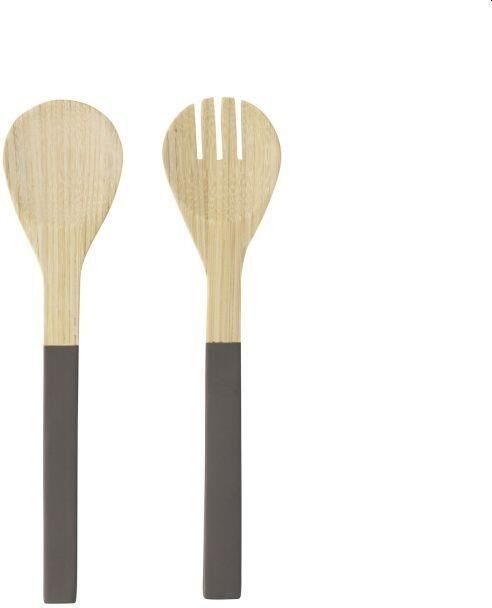 Gusta Saladecouvert bamboe hout 30 5cm grijs