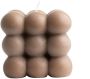 Gusta kaars cube bruin paraffine 8 5 centimeter x 8 centimeter - Thumbnail 5