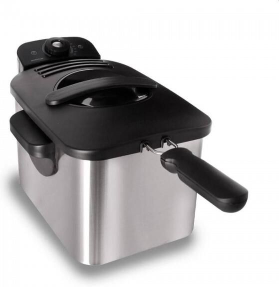 Inventum GF431S Frituurpan 3 liter Tot 190 graden 2200 watt Koude zone Friteuse RVS Zwart - Foto 3