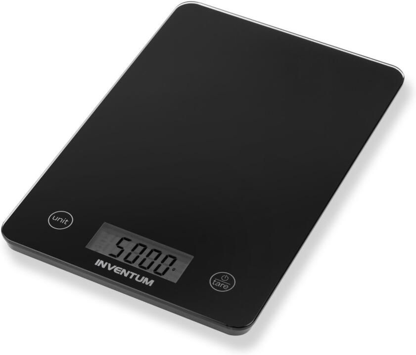 Inventum WS305B Digitale keukenweegschaal 1 gr tot 5 kg Tarrafunctie Glazen oppervlak Inclusief batterij Zwart glas - Foto 3