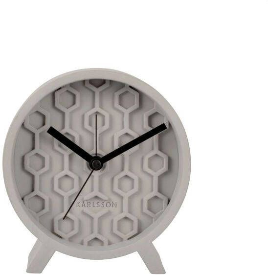 Karlsson Karlson Alarm Clock Honeycomb L Grey