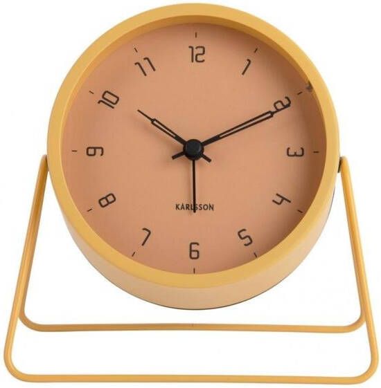 Karlsson Karlson Alarm Clock Strak Iron Matt Honey