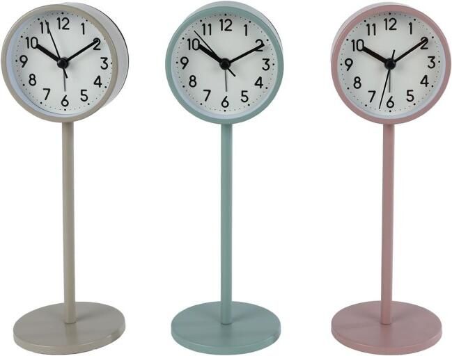 Coppens Klok Rikki L roze groen beige 3 assorti metaal