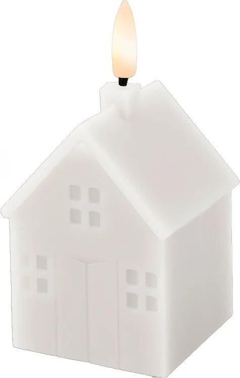 Lumineo Led Kaars Wax Steady Binnen Wit L.6cm X W.6cm X H.11.3cm