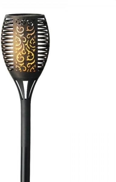Lumineo Solar tuinfakkel tuinlamp vlam effect ovaal op zonne-energie 61 cm Prikspots tuinverlichting - Foto 2