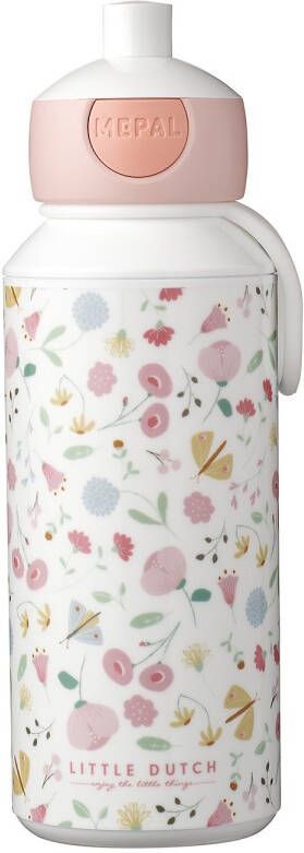 Mepal drinkfles pop-up campus 400 ml flowers en butterflies